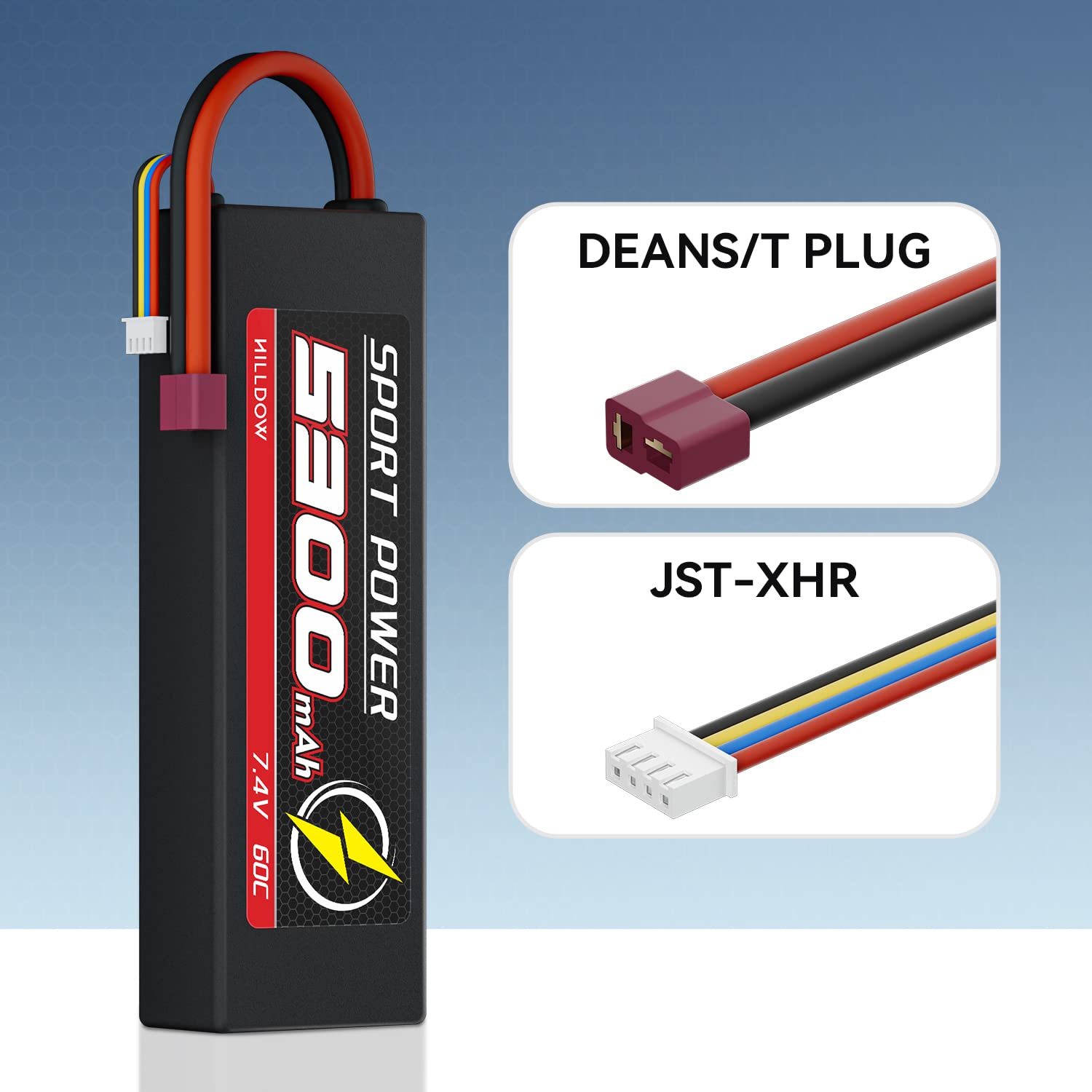 Hilldow 3S Lipo Battery 2200mAh 11.1V 40C Paquete de batería RC Estuche suave con conector XT60 para modelos RC Drone Avión Quadcopter Helicóptero, Barco Hobby (2 paquetes Hilldow 3S Lipo Battery 2200mAh 11.1V 40C Paquete de batería RC Estuche suave con conector XT60 para modelos RC Drone Avión Quadcopter Helicóptero, Barco Hobby (2 paquetes