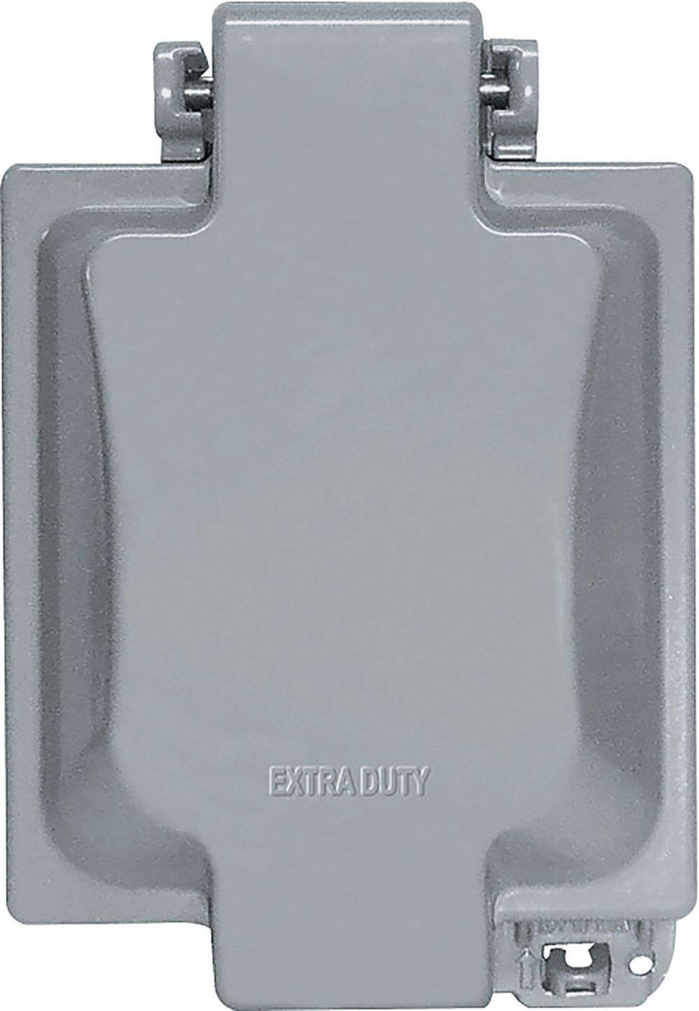 Sigma Engineered Solutions 14437 2-Gang Metal While-In-Use Weatherproof Cover, Gray