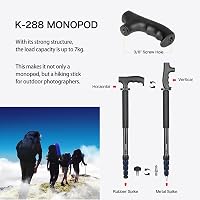 Koolehaoda alumínium kamera monopod alpesi bot fogantyúval 5 részes 7kg terhelhetőség 5