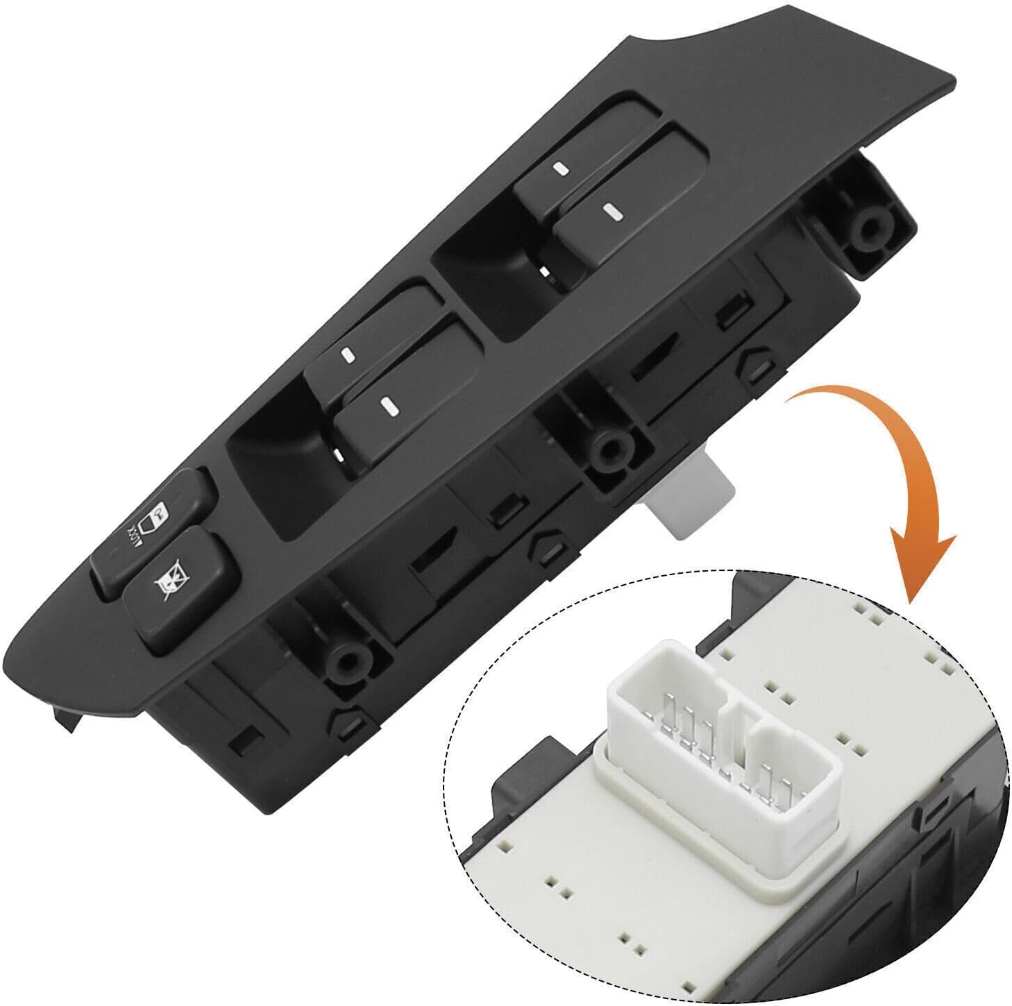 Master Power Window Switch Fits for 2010-2013 Kia Forte, Replaces OEM 93570-1M100WK, SW096