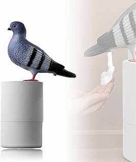 28 Handmade Bird Decor Ideas For Natural Vibes 67 Bird of Peace Foam Soap Dispenser - Funny Pigeon Poop Induction Hand Was...
