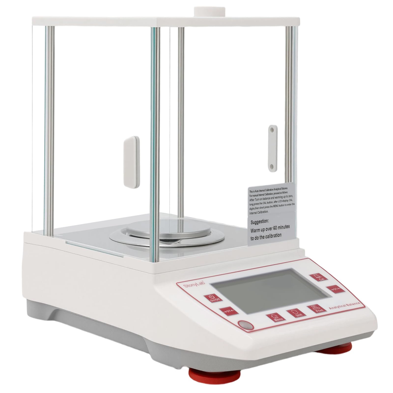 stonylab Balanza Analítica 220g/0.0001g, Calibración Interna, Balanza Ultra-Micro de 0.1mg, Auto Cal, Modo de Conteo,% Modo, Balanza de Alta Precisión para Laboratorio