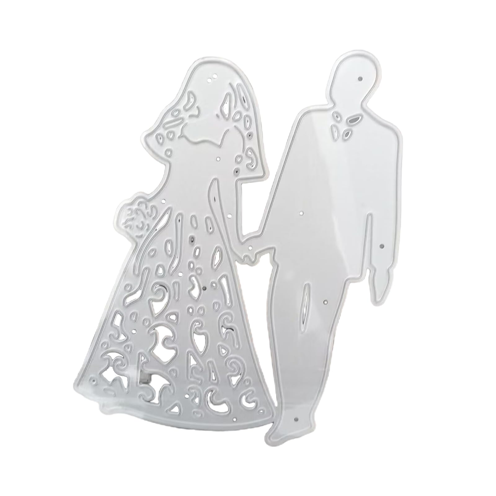 Troqueles de corte en relieve con temática de boda, pareja, para hacer tarjetas, álbumes de recortes, álbumes de fotos, boda, troqueles de corte de metal, invitación de boda, corte de borde de flores