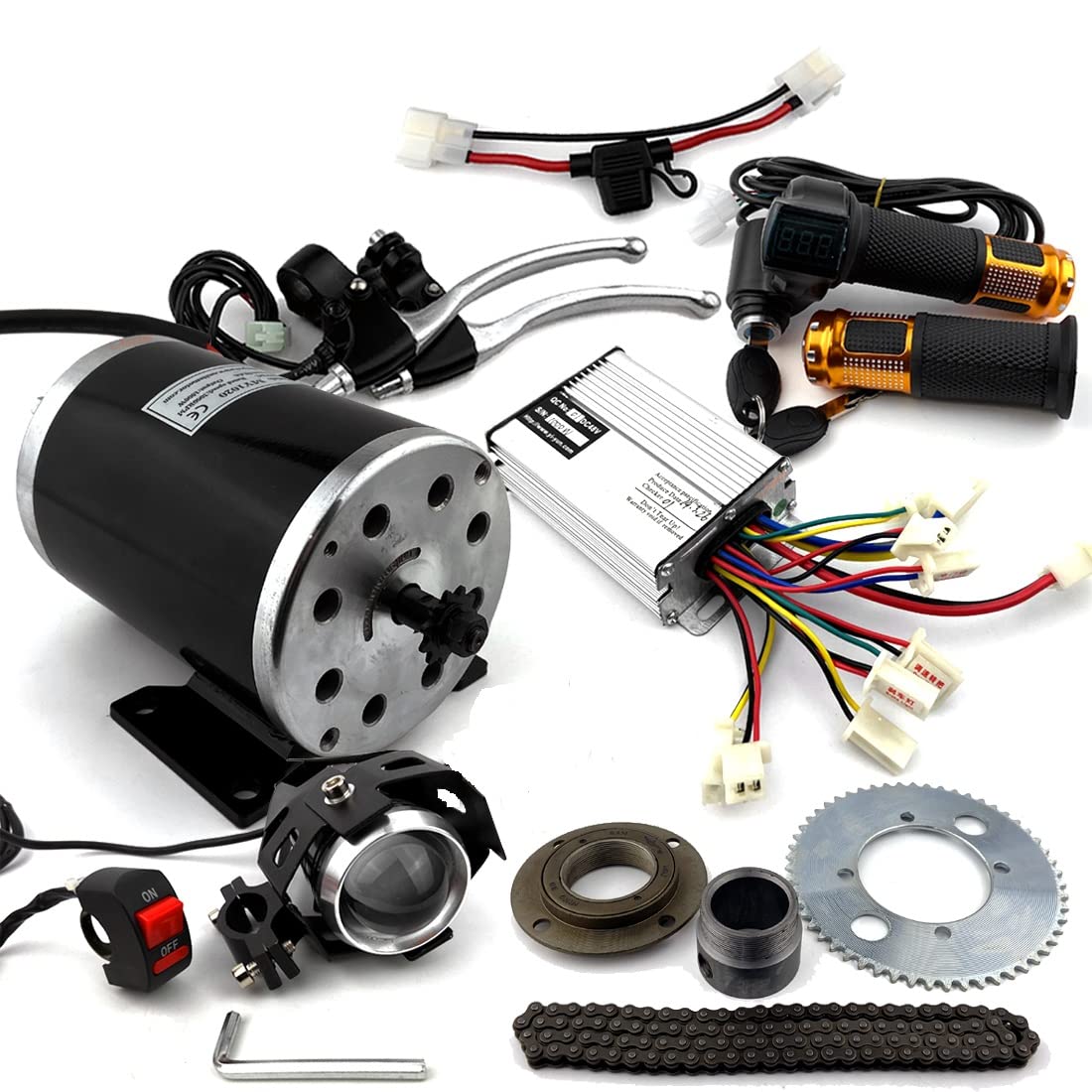 1000W Motorrad-Motor-Kit, das Gas ATV zu ATV ändert DIY 4-Rad-Kinderfahrzeug (36V Twist kit)