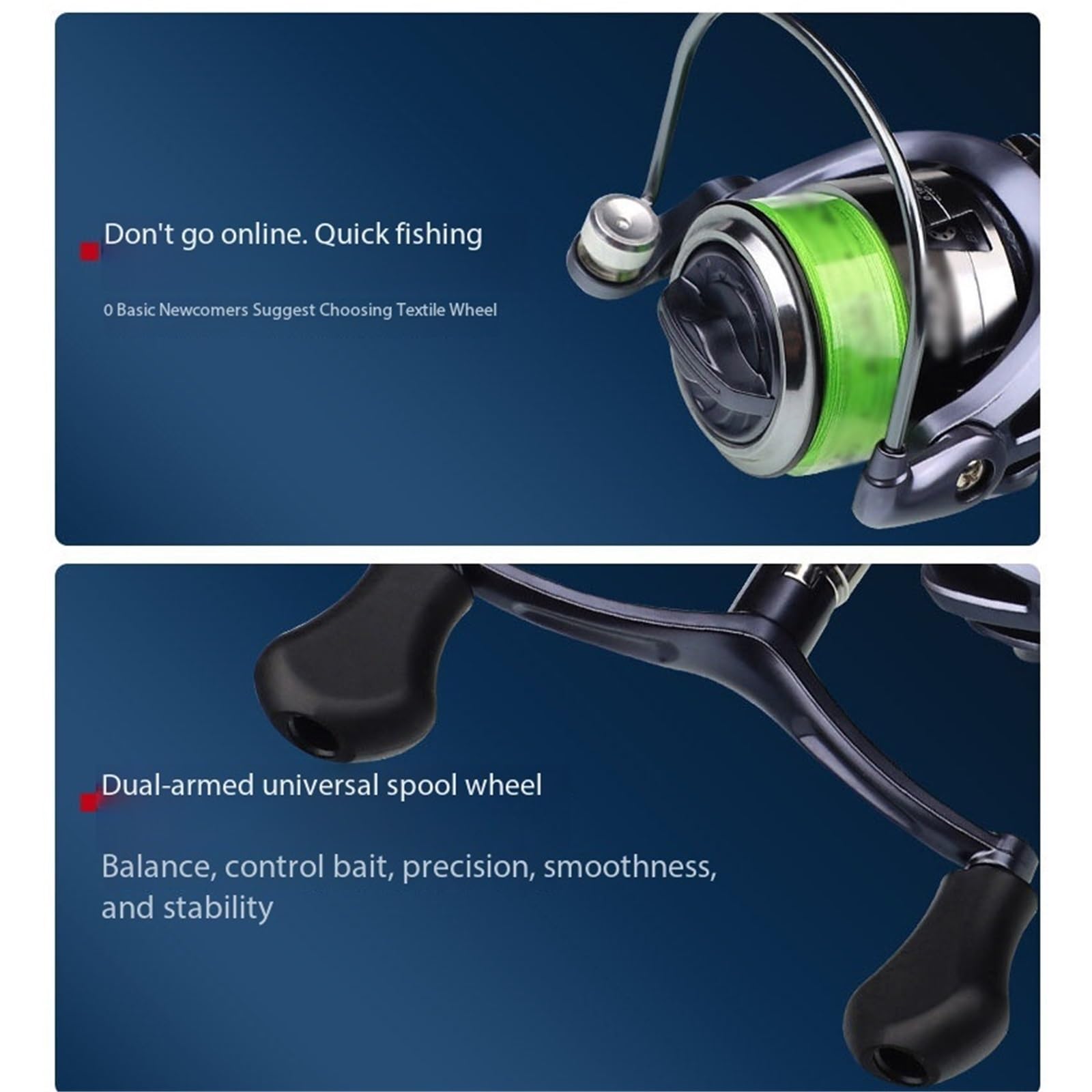 Canna da Pesca telescopica Attrezzatura da Pesca combinata con Mulinello Spinning telescopico Portatile for Trota | Filo pre-filettato pronto for pescare appena tolto dalla scatola(XS)