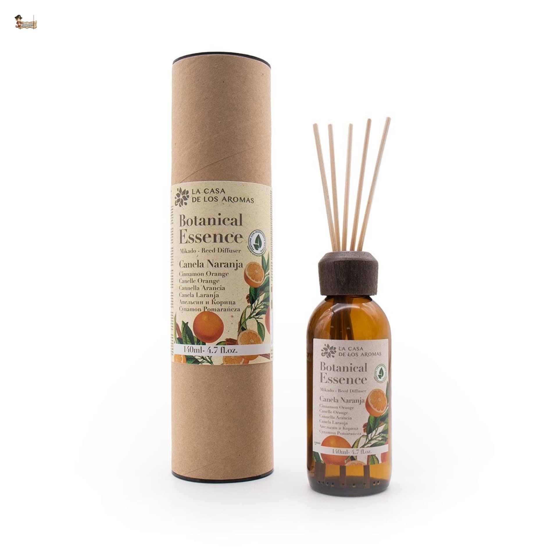 BricoLoco.com. Ambientador intenso naranja canela 140ml. Más cómodo y seguro que las velas. Ambientador hogar, casa, habitación. Mikado (6)