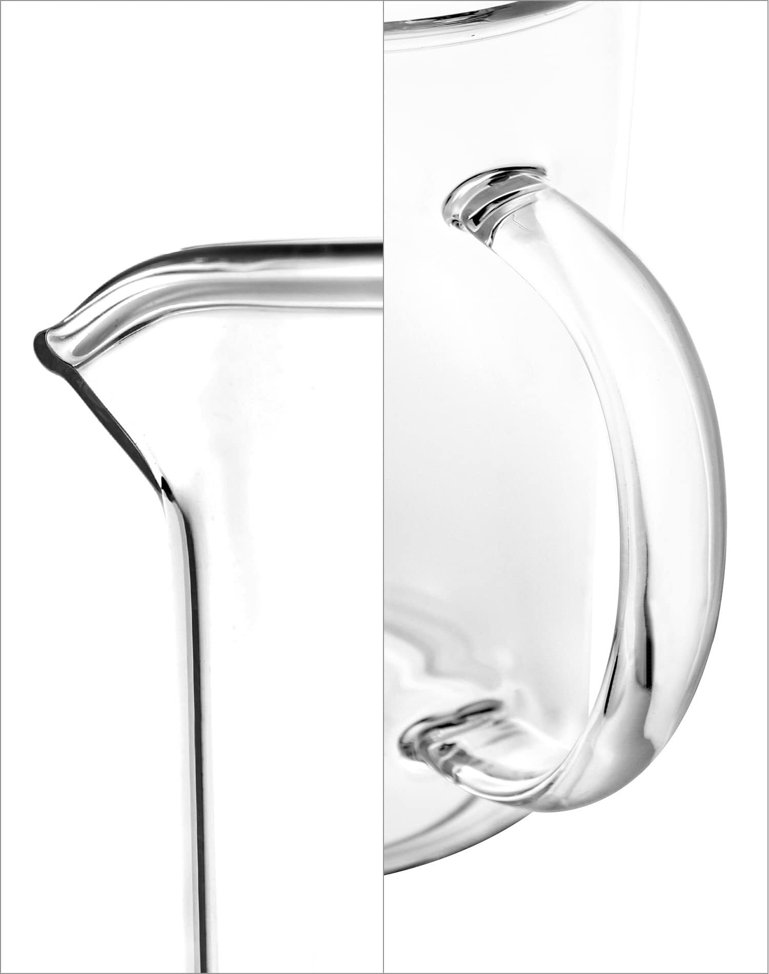 500ml Becherglas mit Griff aus Borosilikatglas – Messbecher für Labor, Küche und Zuhause(2 pcs)