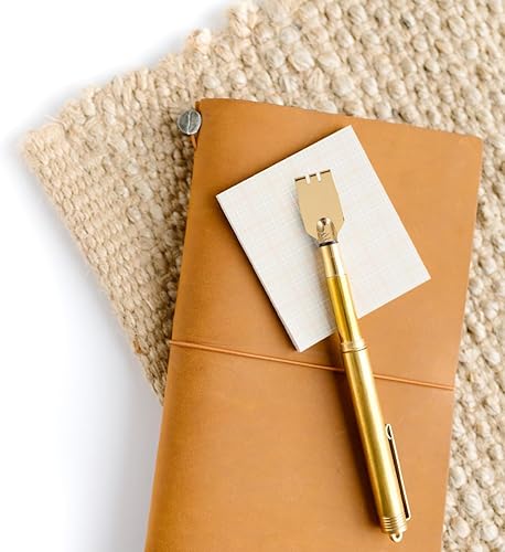 Miniatura 6 de FAVOMOTO Juego de 5 puntas planas de latón, punta de pluma estilográfica, nostalgia retro, punta plana, puntas de repuesto para caligrafía, punta de