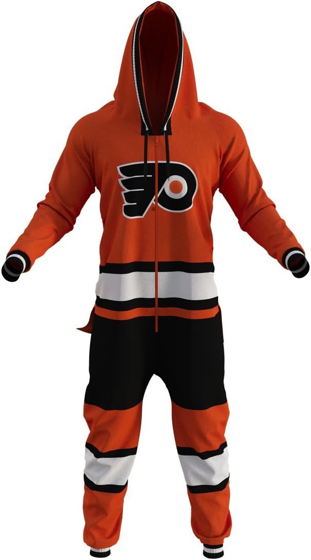 Hockey Sockey EXPEDITE Shipping NHL Philadelphia Flyers Adult Onesie Onesie Fan Apparel
