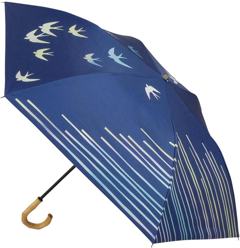 Amazon.co.jp: サントス wacco 2段折傘 つばめ 親骨50cm 【JK