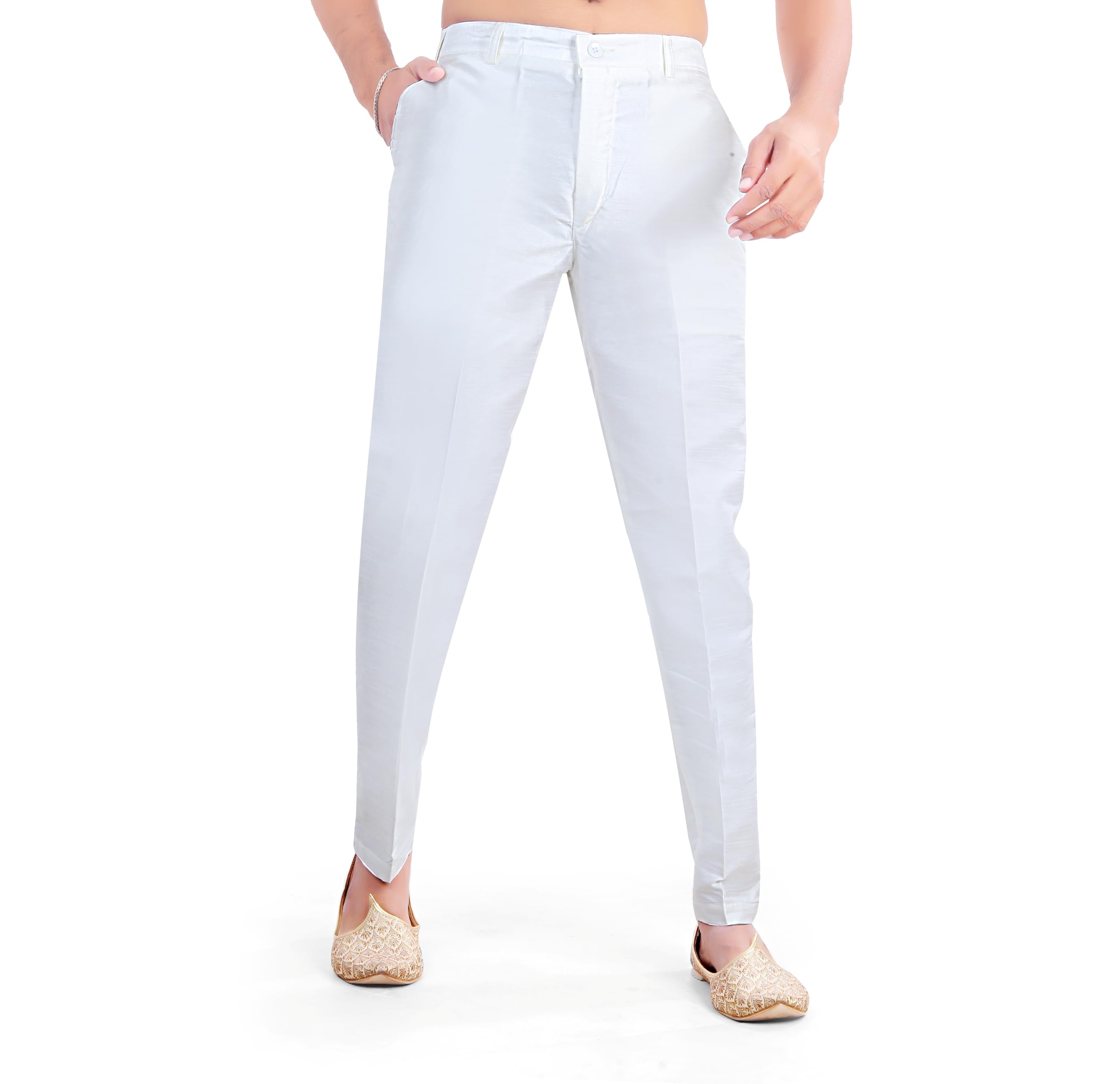 fashtastic Men's Silk Pant Style Pajama/Silk Ankle Pant/Ethnic Pant-picture-23