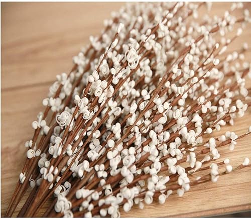 Miniatura 4 de Ramo de flores artificiales de jazmín de tallo largo de 29.5 pulgadas, 6 unidades, plantas falsas de jazmín sintético para hotel, hogar, oficina,