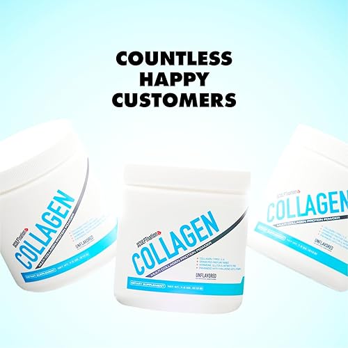 Miniatura 4 de Sculpt Nation por V Shred Collagen Peptides Powder - Tipos I, II y III Colágeno Plus Ácido Hialurónico para apoyar la salud saludable del cabello,