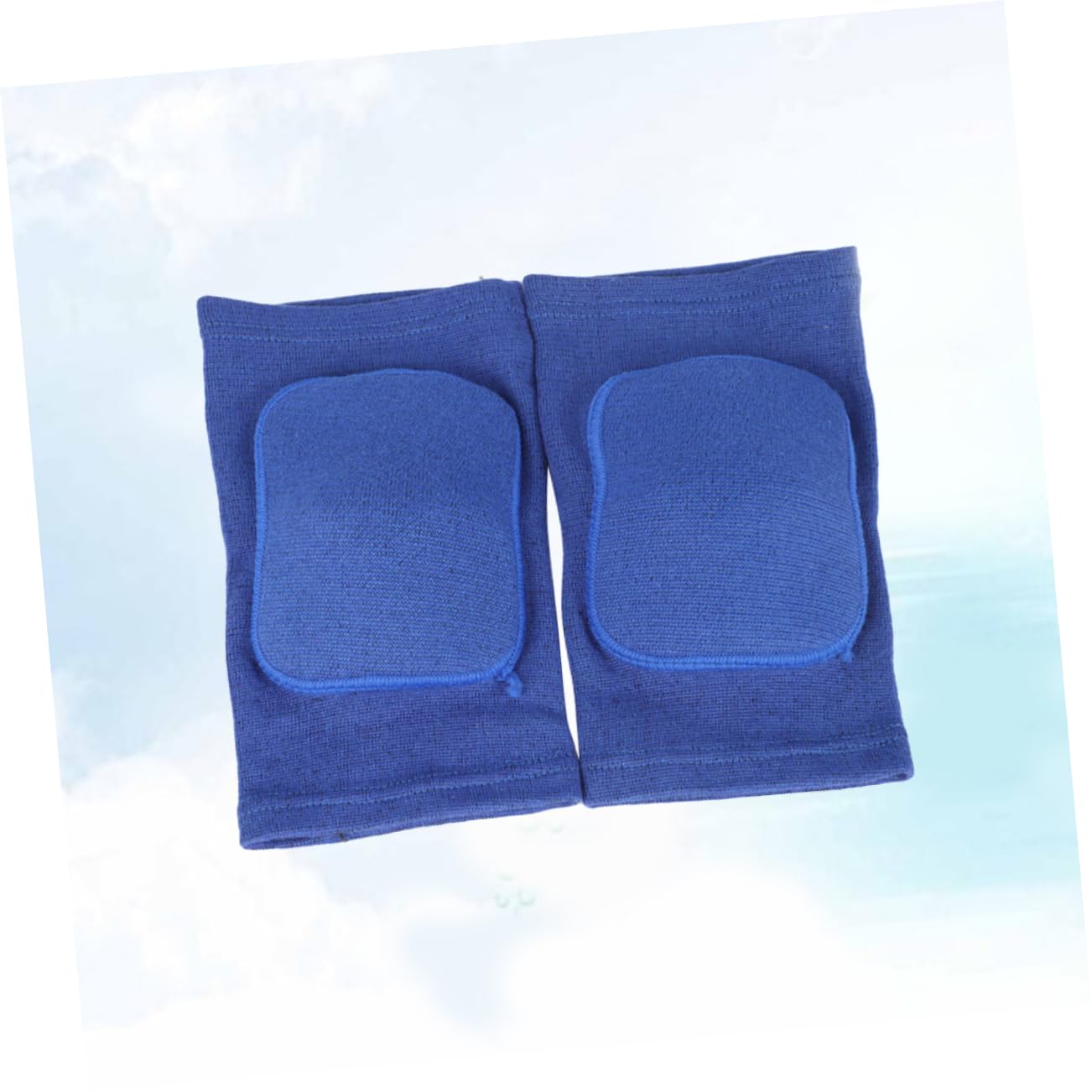 HOODANCOS 2pcs Thick Sponge Knee Pads for Fitness Training Blue Non Slip Support for Gym Squat Basketball Volleyball and Weight Lifting Breathable and Comfortable Exercise Protection