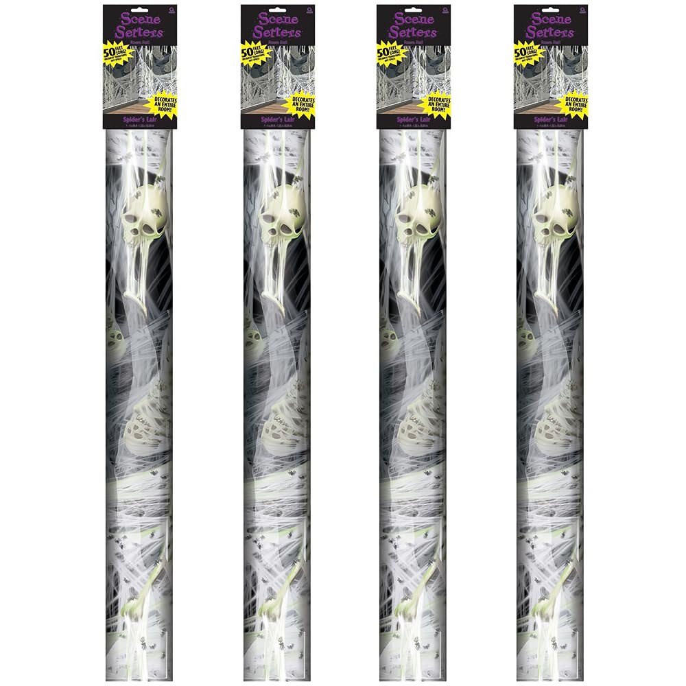 Amazon.com: Spooky Spider's Lair Scene Setters - 48