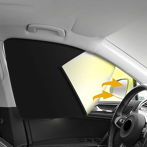 Miniatura 8 de 2 parasoles magnéticos para ventana lateral de automóvil, parasoles magnéticos para ventanas de automóvil, cortinas de privacidad para ventana de