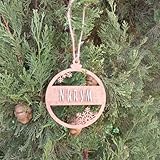 VEJO Bolas de Navidad Personalizadas/Adornos Navideños/Bolas para Árbol de Navidad/Decoración para el Árbol de Navidad/Ornamentos/Esferas con Nombre Personalizado