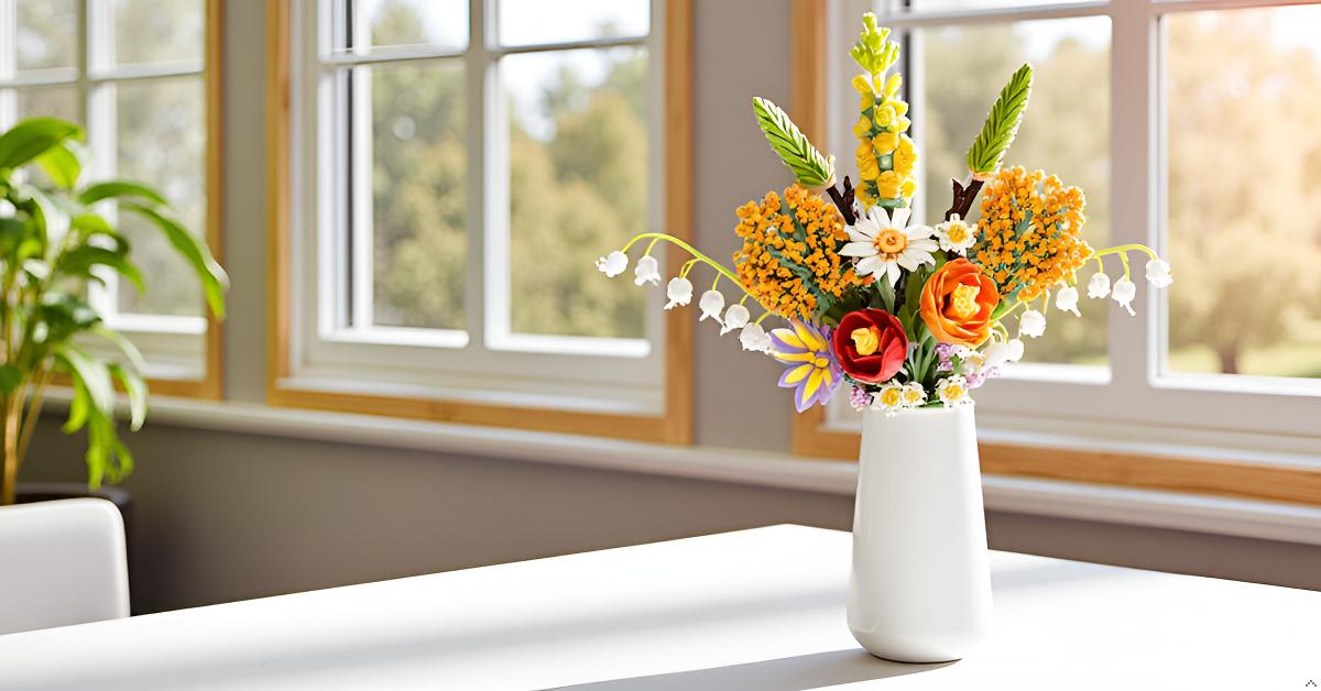 Amazon.com: Flowers Bouquet Building Set, 1070PCS Wildflower