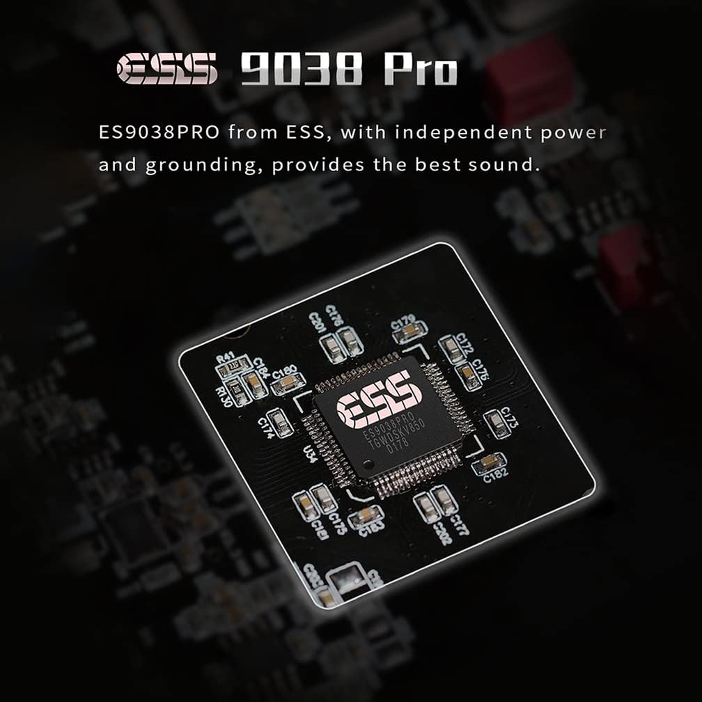 Gustard X18 MQA DAC ES9038PRO LDAC XU216 USB/Opt/Coax/AES/IIS/Bluetooth 5.0 Input XLR/RCA Output Digital Audio Converter HiFi DAC Desktop Preamp(Black)