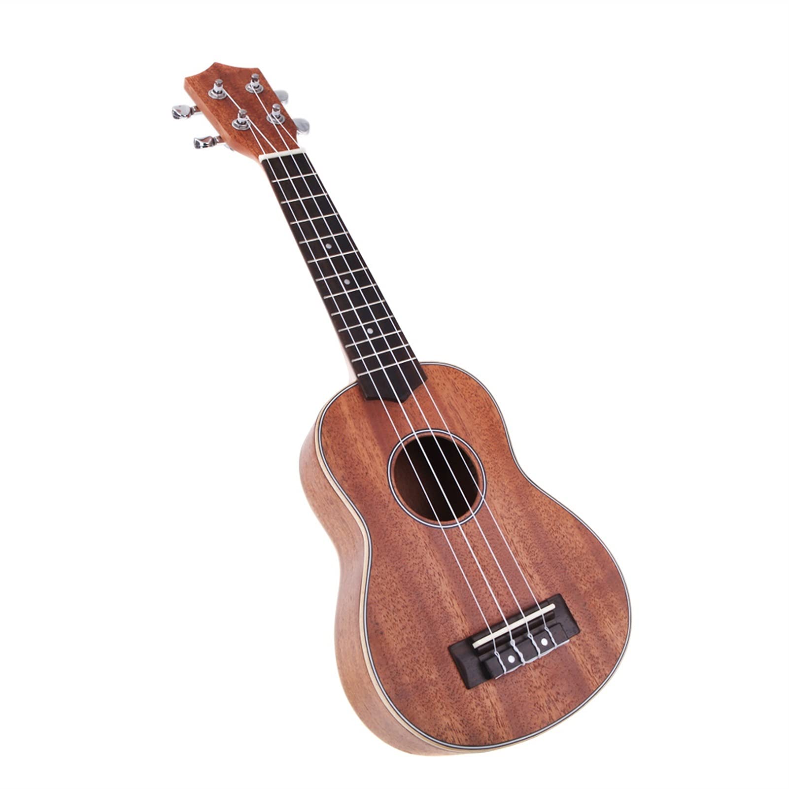 21 '' Kompakte Ukulele Hawaiianische Mahagoni-Aquila-Palisander-Griffbrücke Sopran-Saiten-Instrument 4-Saiten Hawaiianische Ukulele