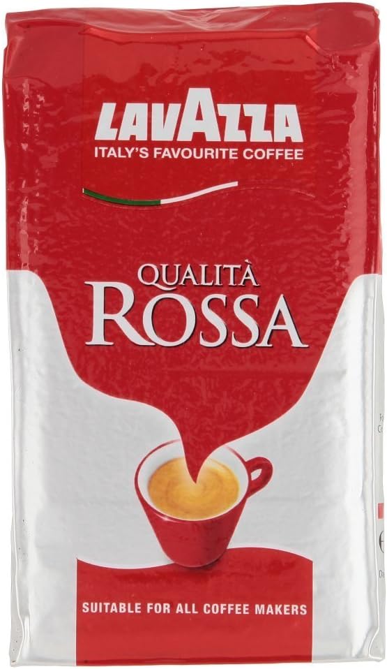 Lavazza Rossa Ground Coffee (2 Packs of 250g)