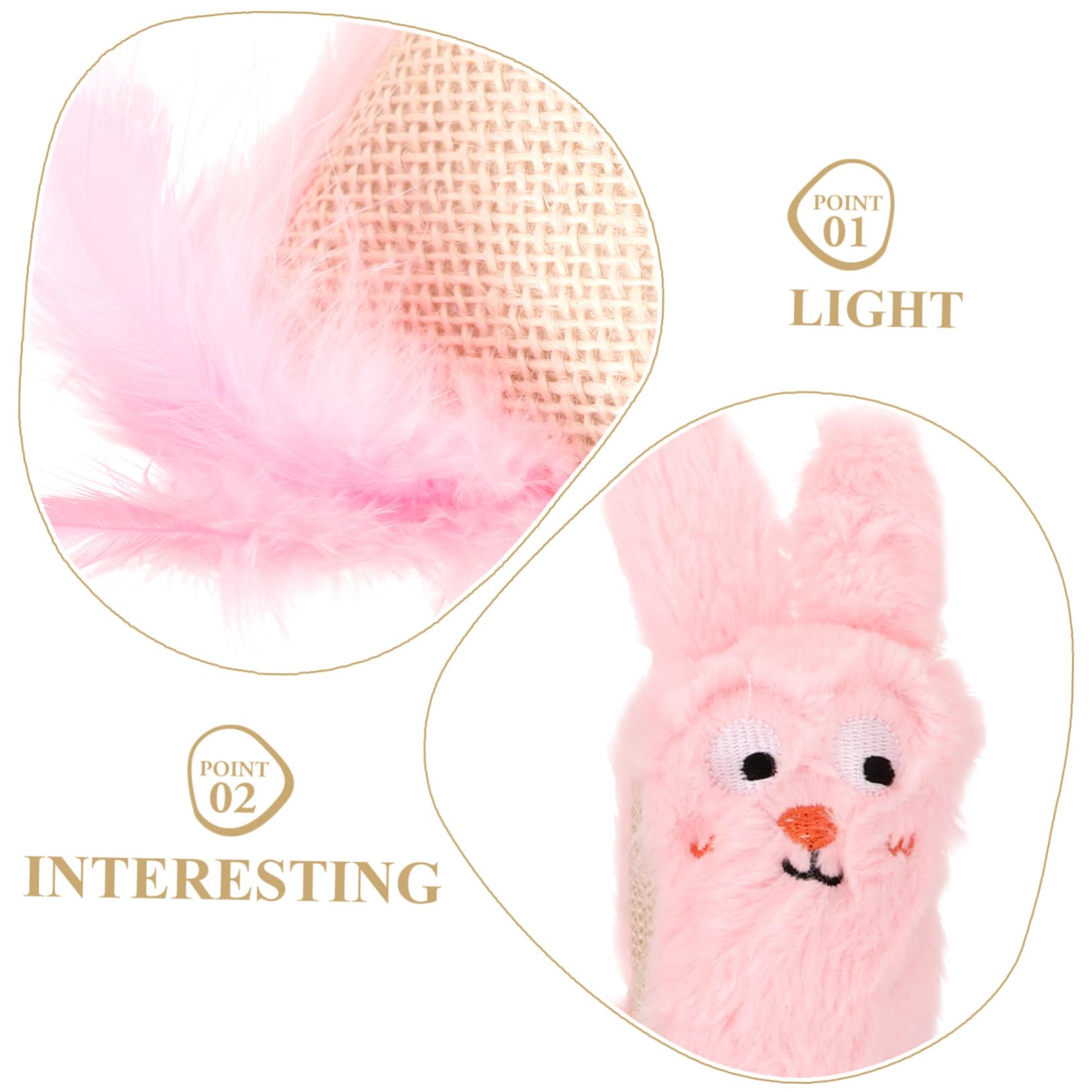UKCOCO Mâcher pour Chat Cataire Peluche avec Papier Crépitant pour Chat pour Soulager Stress Activité