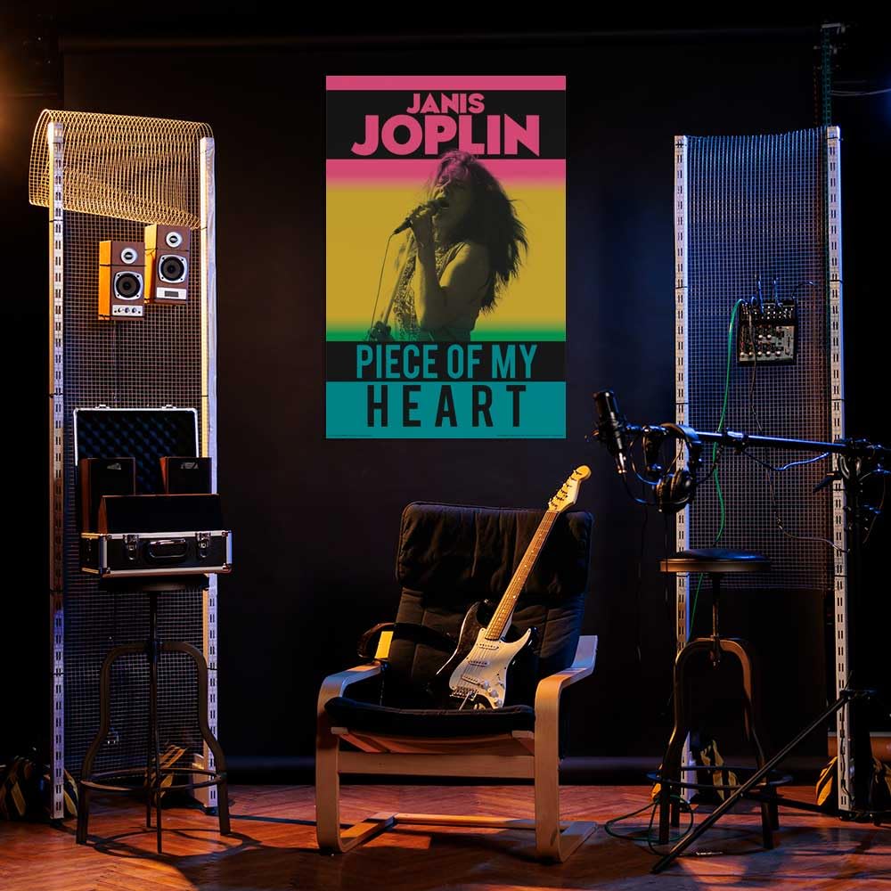 Amazon.com: AQUARIUS Janis Joplin Piece of My Heart Poster - 24in