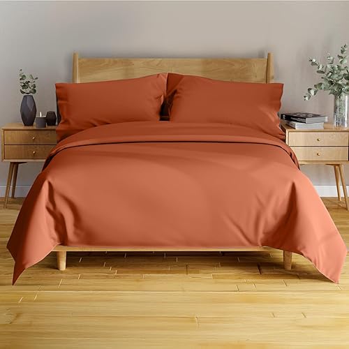 Vista 128 de BAMPURE - Juego de sábanas de 100 % viscosa de bambú, refrescantes, suaves, bolsillo profundo de hasta 16 pulgadas, 1 sábana encimera, 1 sábana Gris