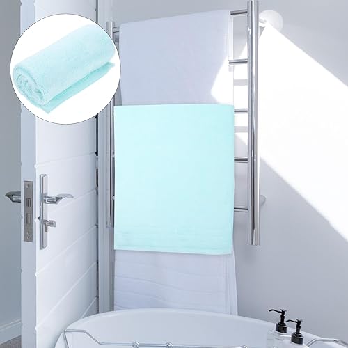 Miniatura 6 de Alipis 2 piezas de toallas de baño para adultos, toallas limpias, toallas de baño suaves, toallas de baño de 40 x 80 pulgadas, toallas grandes para