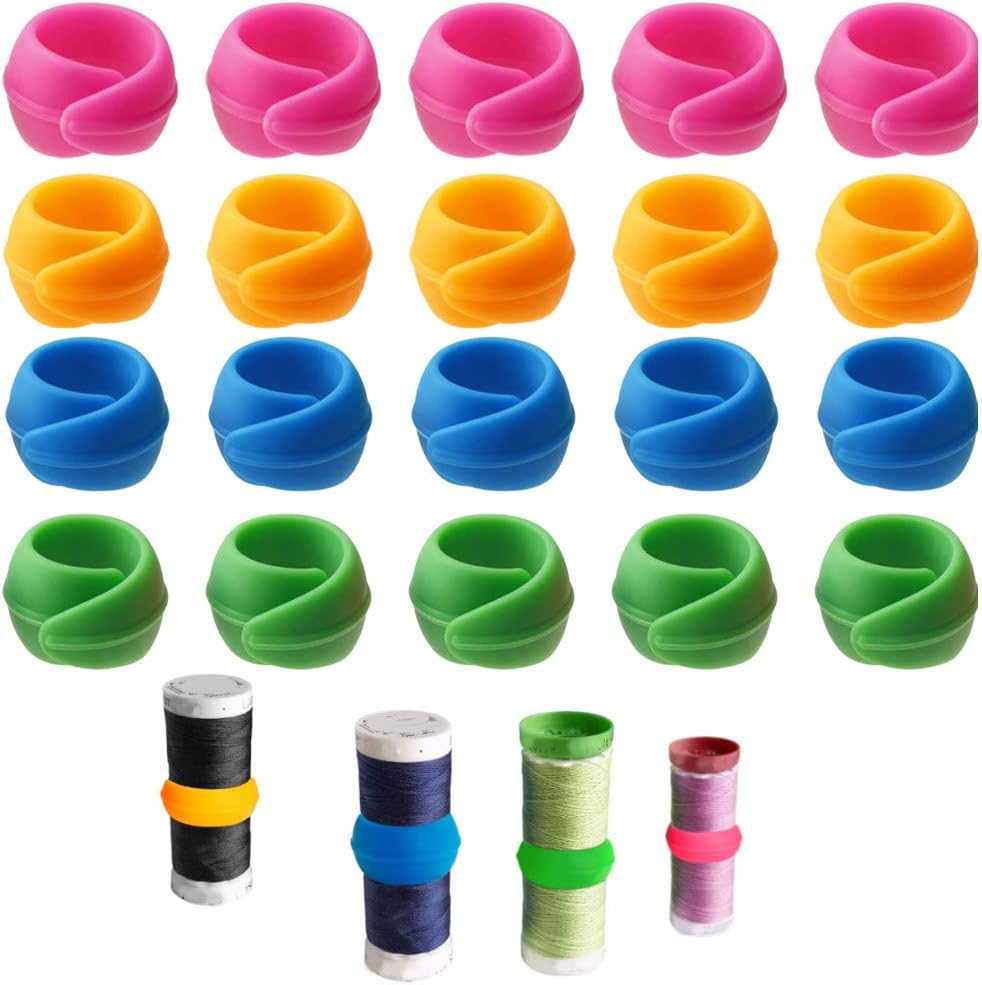 20 Pcs Thread Spool Huggers Bobbin Holder Clamp Prevent Bobbin Thread