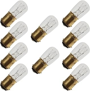Industrial Performance 10S6/10DC 230V, 10 Watt, S6, Bayonet (BA15D) Base Light Bulb (10 Bulbs)