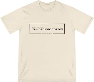 Minimalist Organic Cotton T-Shirt Sarcastic Ethical Eco-Friendly Tee