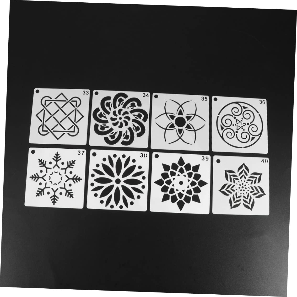 SHINEOFI 112pezzi Stencil Mandala per Pittura Modelli Creativi per Decorazioni Fai da Te Strumenti per Arte e Crafting Design Materiale Resistente