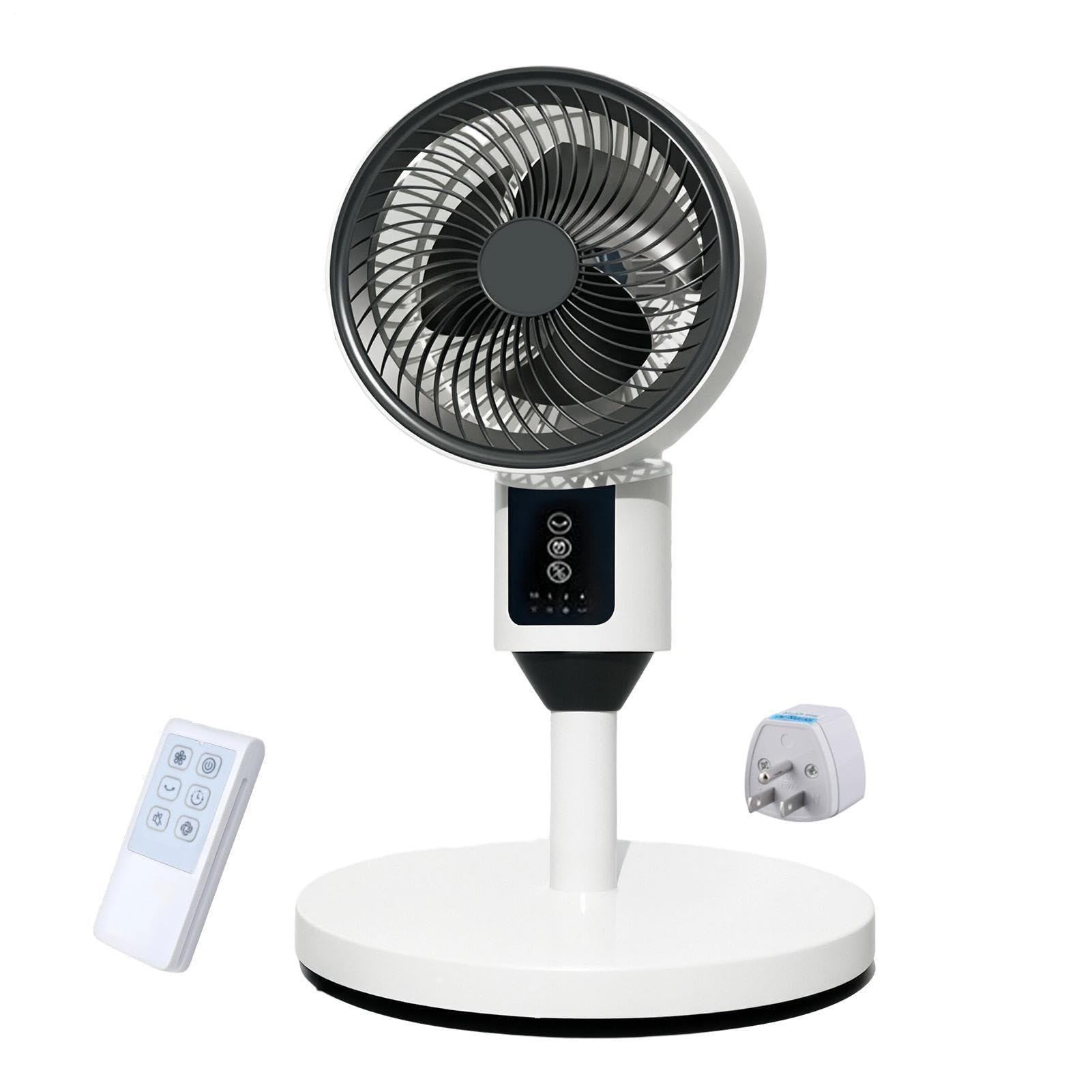 Ventilatore A Piantana Oscillante Timer 3 Velocità Altezza Regolabile | Ventilatori da tavolo silenziosi Per Casa Camera Soggiorno Appartamento Scuola Tavolo Dormitorio
