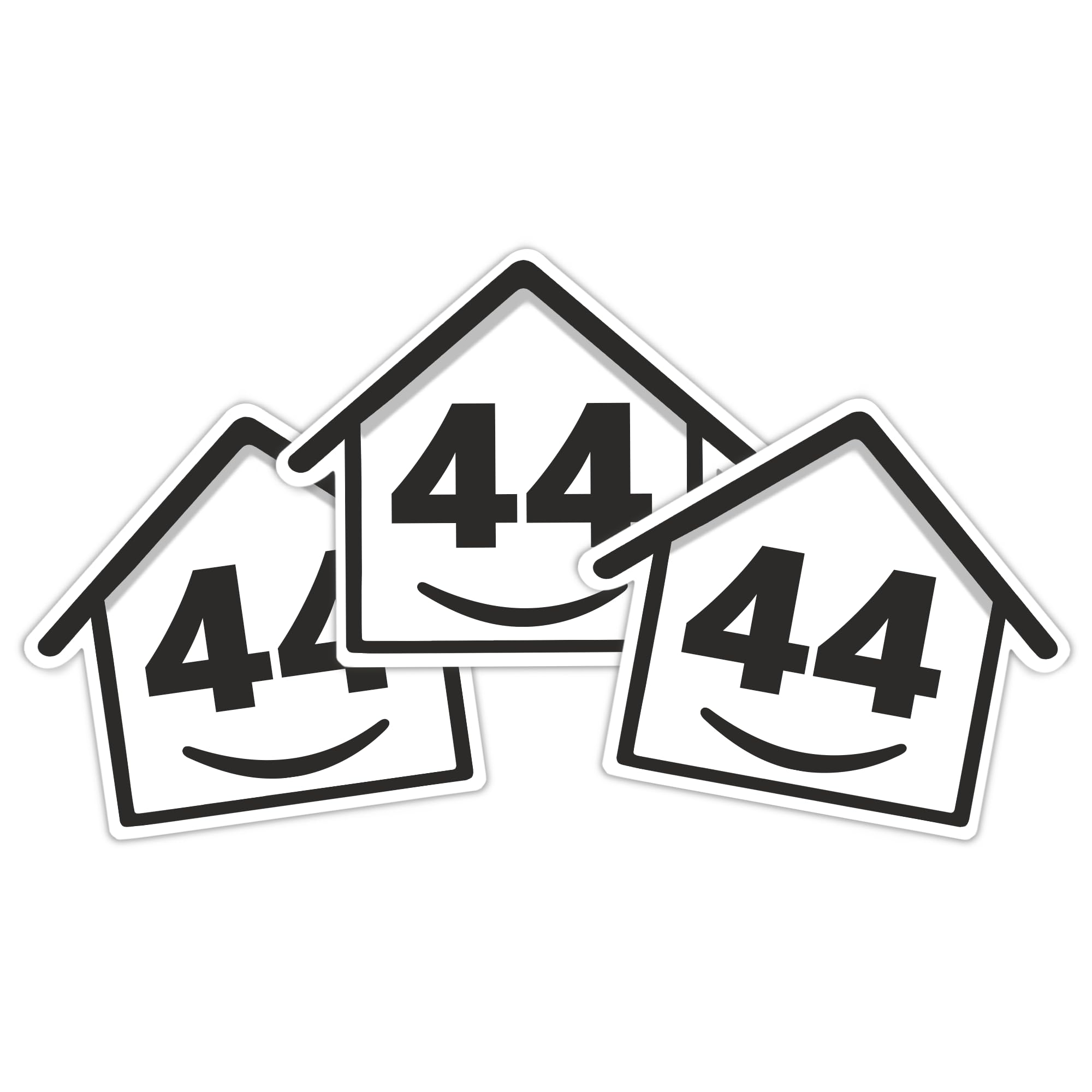 3 x Bin Numbers for Wheelie Bins, 1-99, 15cm ‘Happy House’ Design Dustbin Stickers, Easy Application Stick On Number Stickers - Weatherproof Self Adhesive Vinyl, Black (21) — view 62