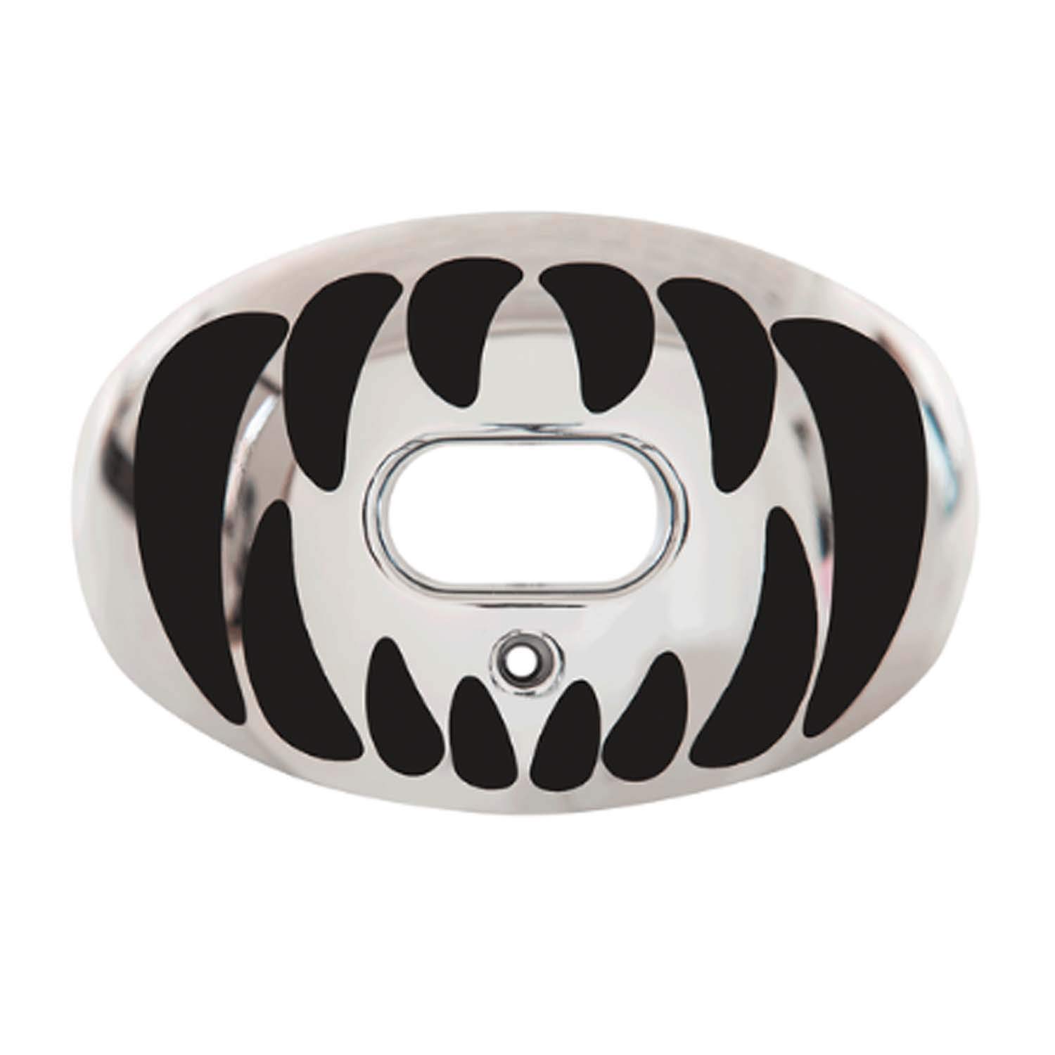 BattleSports Science Chrome Predator Oxygen Mouthguard 16.Silver/Black OS