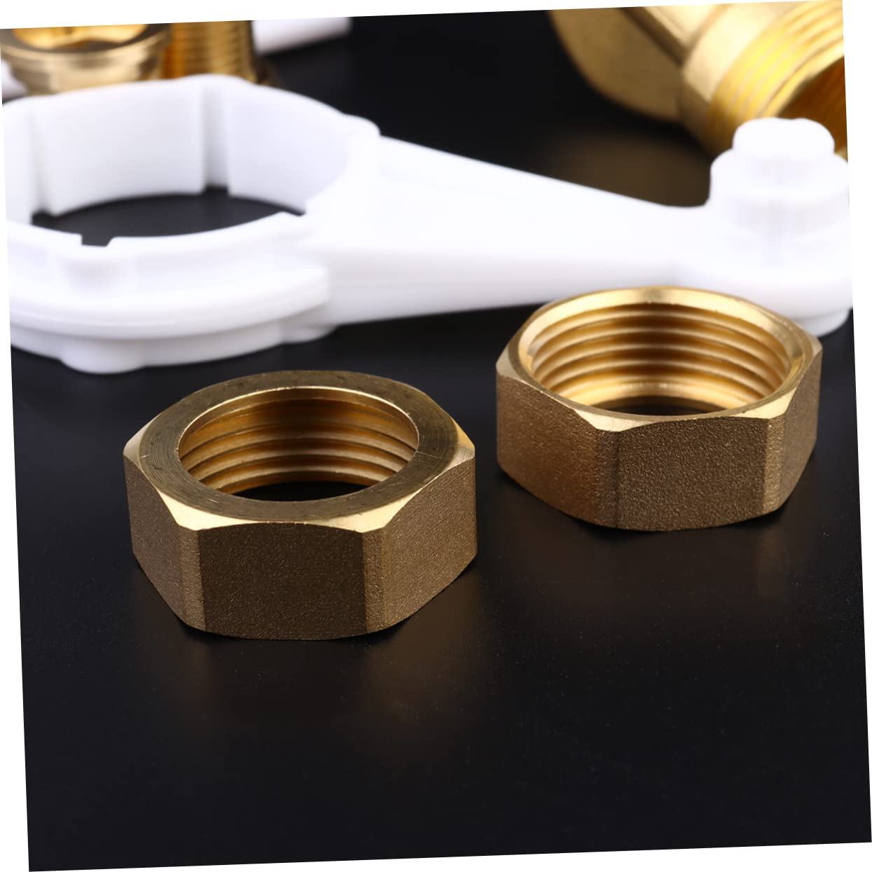 Goldener Wasserhahn Frontfilter mit Rückspülfunktion 1 Zoll bis 1/2 Zoll