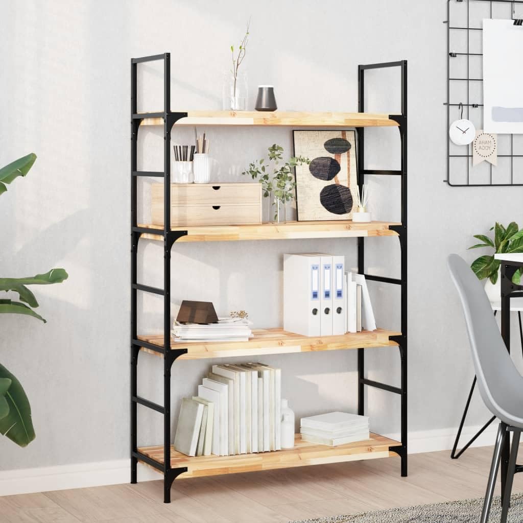 Estantería flotante, 80 x 30 x 4 cm, madera maciza, acacia sin tratar, estante de pared para dormitorio, baño, cocina, rectangular, robusto