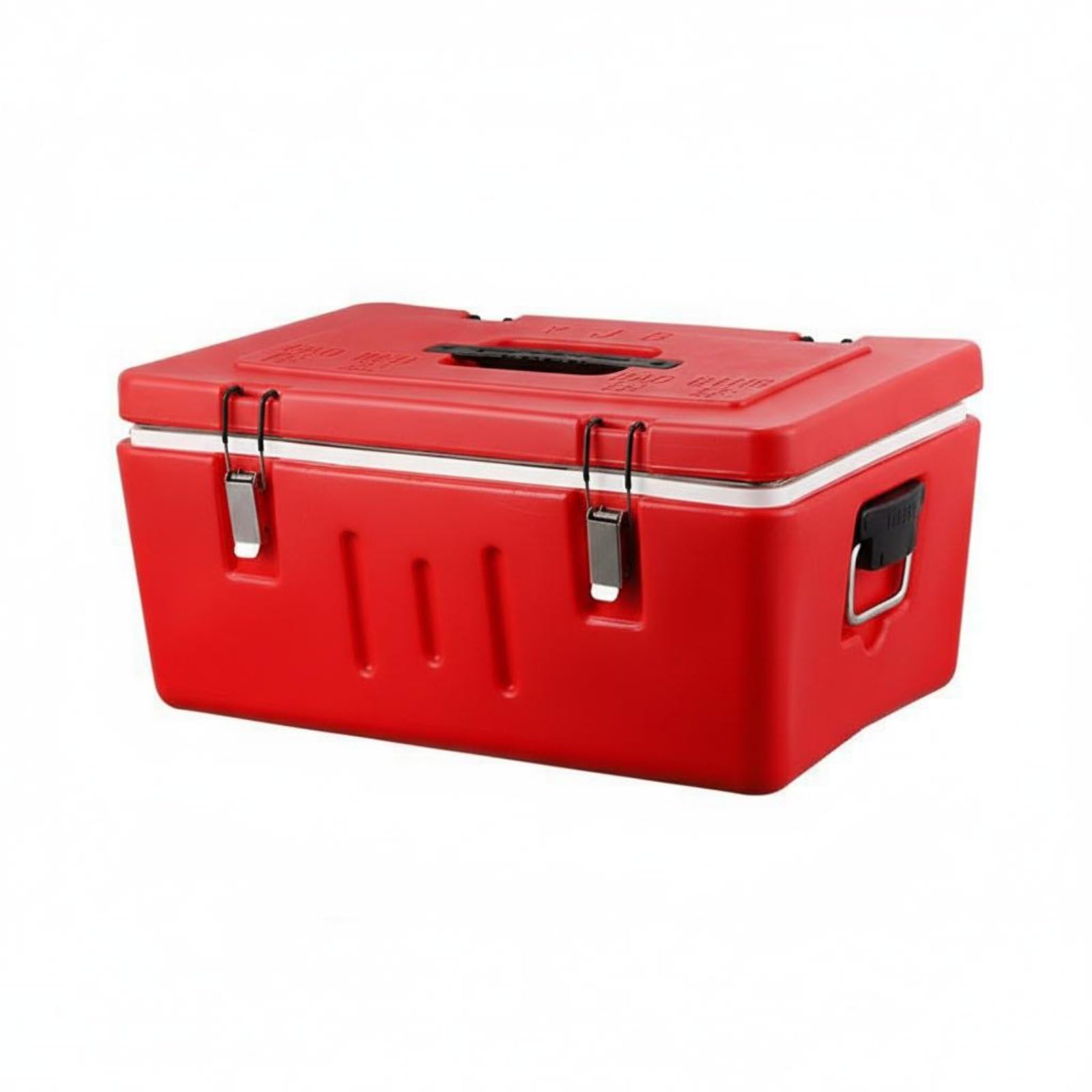 Contenedor Isotérmico con Bandejas Gran Capacidad Transportador de Alimentos Aislado Nevera Portátil para Vendedores Ambulantes, Restaurantes, Removable 3 Grids