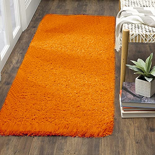 Image of Modern Fluffy Silky Micro Fiber Polyster Carpet /Runner for Bedroom, Study Room, Playing Room, Guest Room ETC 2x6 feet- C-33
