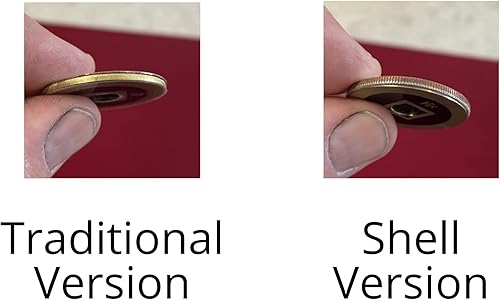 Miniatura 3 de Ted's Sterling Magic Letal Tender - Juego de tarjetas de bicicleta y monedas, asombroso, trabajo propio, magia hecha de precisión con una moneda de