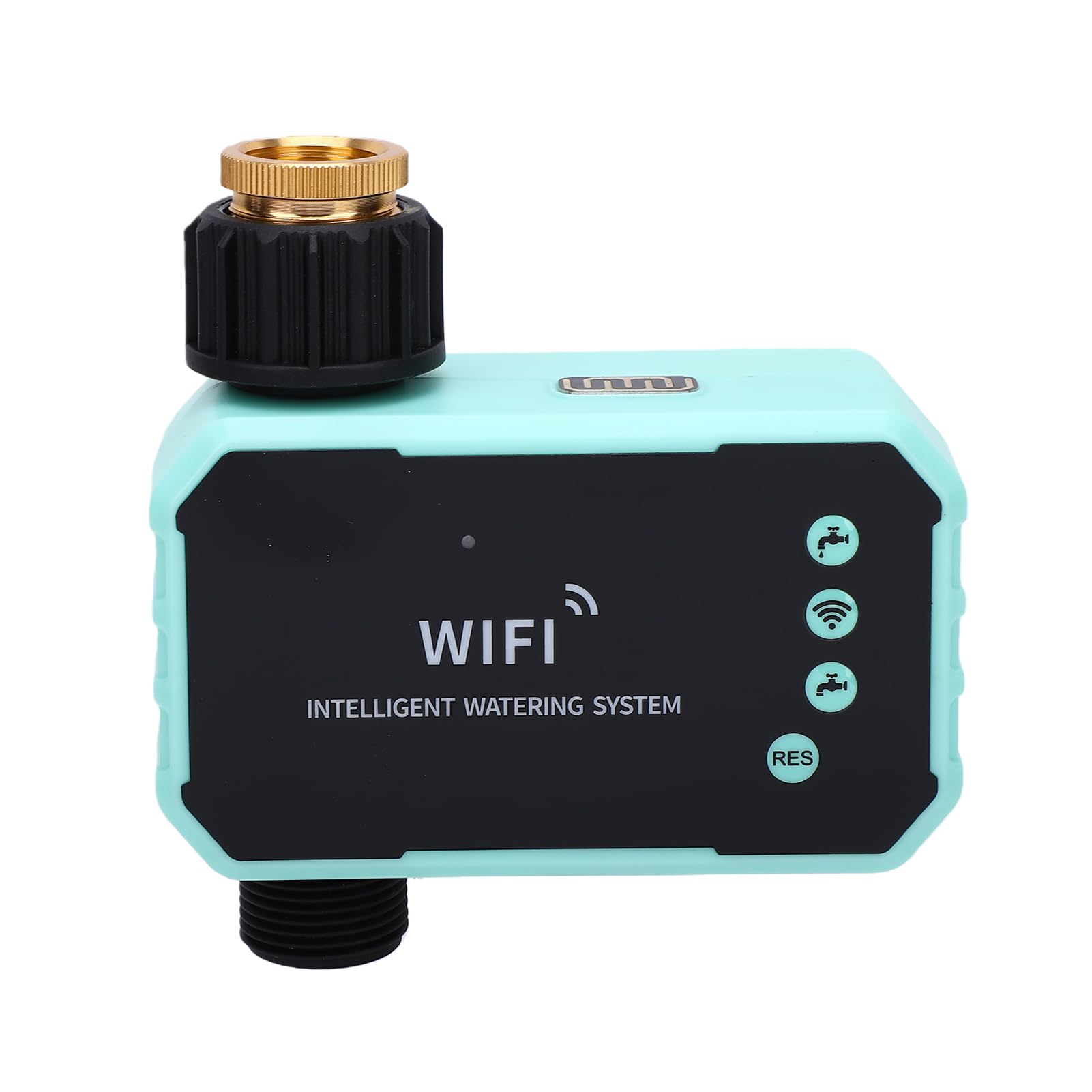 Marhynchus Programmatore Irrigatore WiFi, Timer Solare, Controllo | Sensore pioggia, Installazione semplice, Pannello solare orientabile, Ideale per prati e giardini