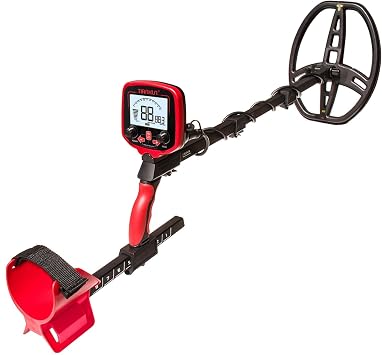 TX850 Metal Detector for Adults Professional High Frequency 19.23kHz Gold Detectors 11" Waterproof Double-D Coil, LCD Display, Pinpoint Mode Red