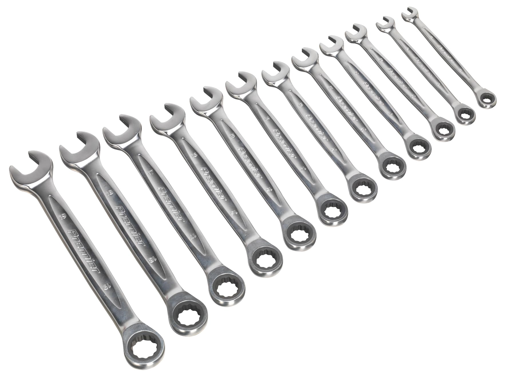 Ratchet Combination Spanner Set 12Pc - Metric - Platinum Series 5054511234497
