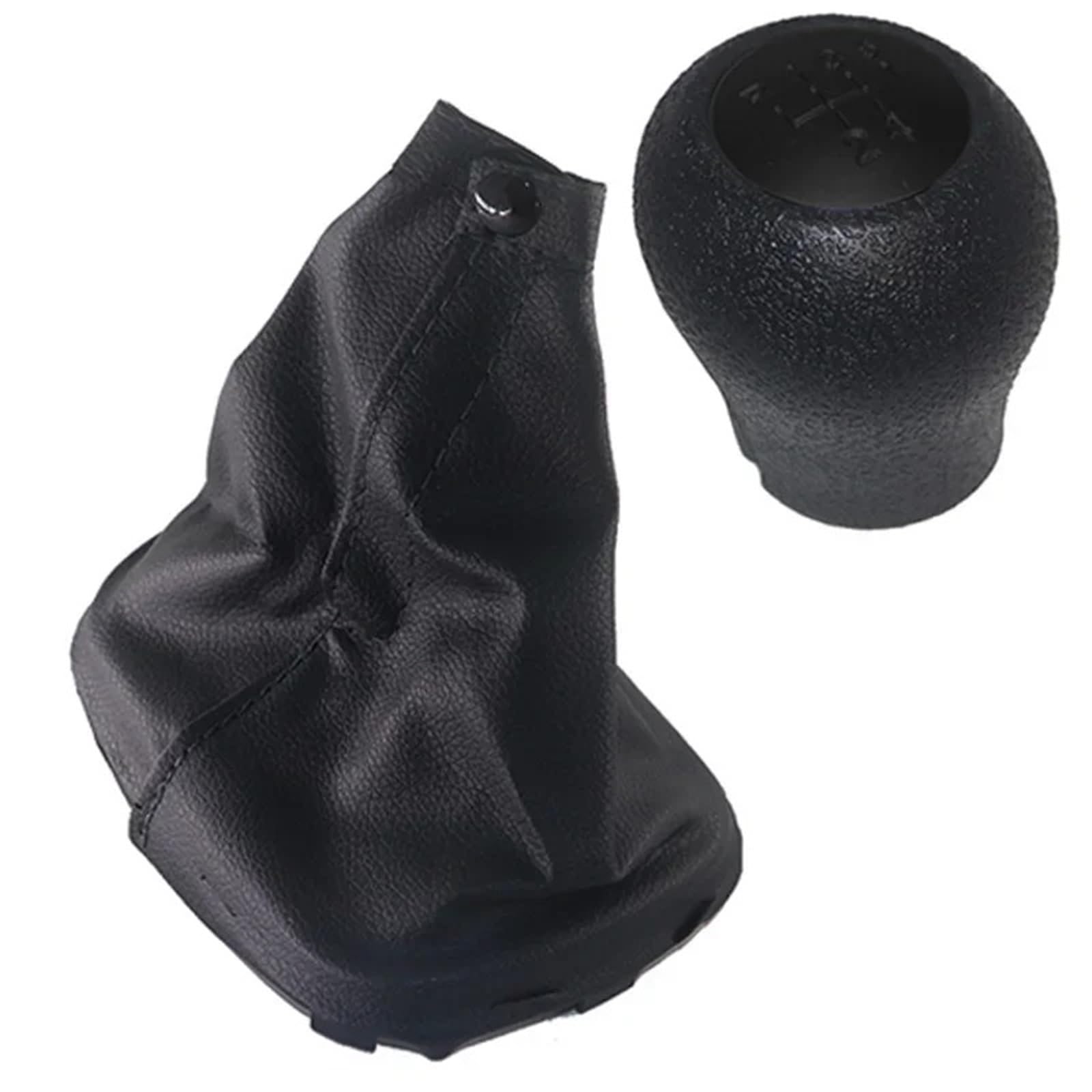 EHWLFVX Car Gear Shift for Hyundai for Accent for Verna 5 Speed Gear Shift Knob Boot Stick Shifter Dust Jacket Gearbox Handles Lever Change Cover(Black Set)