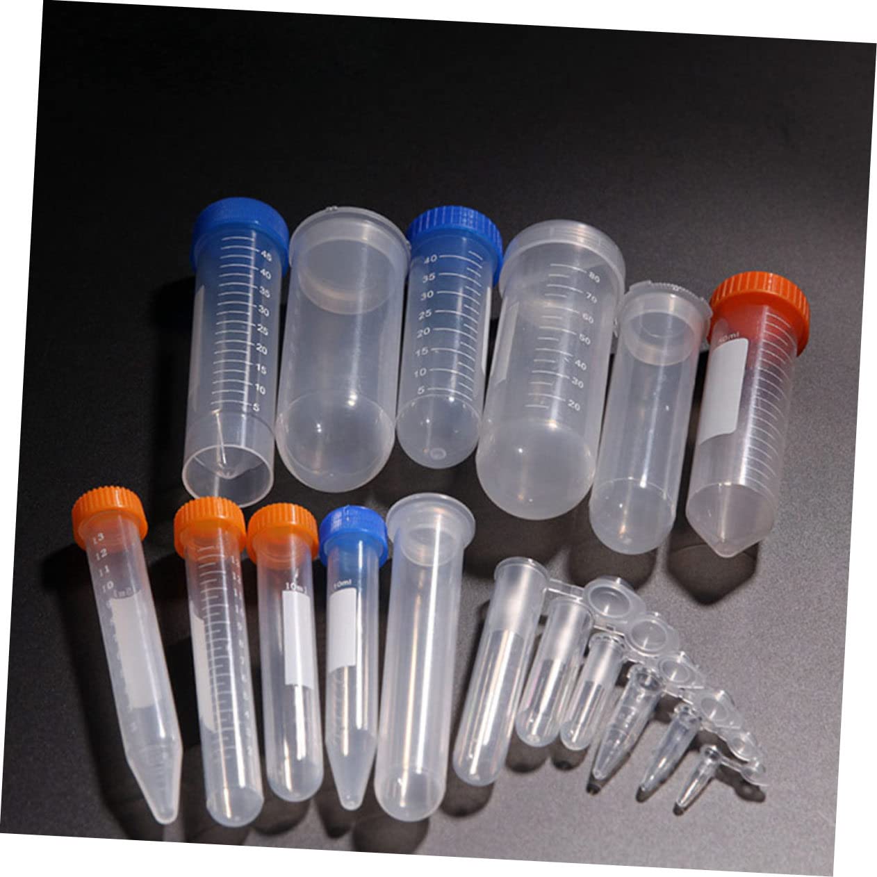Zentrifugenröhrchen Zufällige Farbe aus Pe mit Schraubverschluss Transparentes Design 15ml 100 Stück für Wissenschaftliche Experimente und Klinische Laborausrüstung