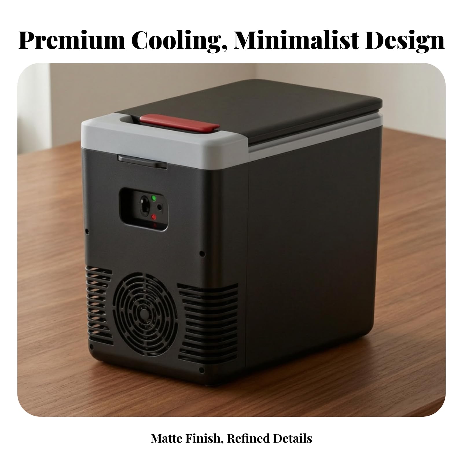 Mini Frigo con Maniglia Leggero | Design Compatto Salvaspazio, Frigorifero per Auto, Elettrodomestico, Viaggi, Viaggiatori