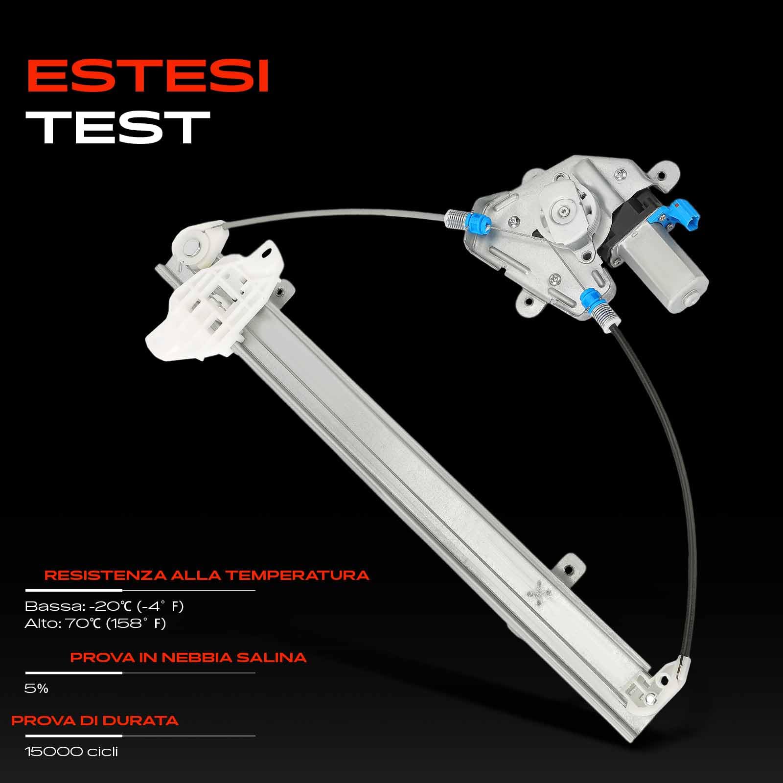 Frankberg Alzacristallo Meccanismo alzacristallo Elettrico con Motore 2-Poli Anteriore sinistro senza piastra 4/5-Porte Compatibile con Atos MX Replace# 8240302010