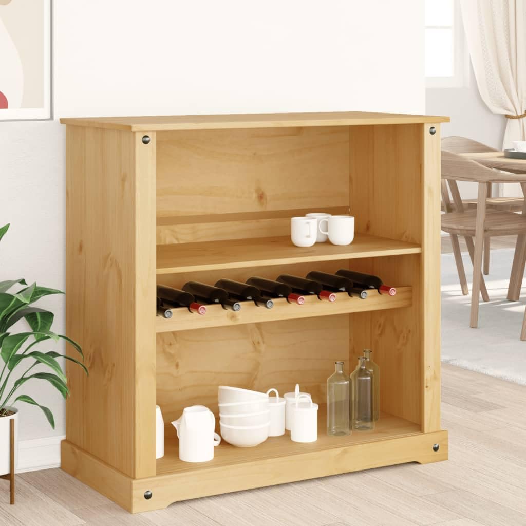 Mobiletto per vino in legno di pino, 107,5 x 51 x 105,5 cm