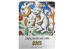 Ugly Cats in Renaissance Paintings Calendar 2025